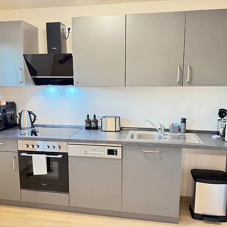 Lightplace • Design • Boxspring • Balkon • 2 Smart Tv •innenstadt Brunszwik